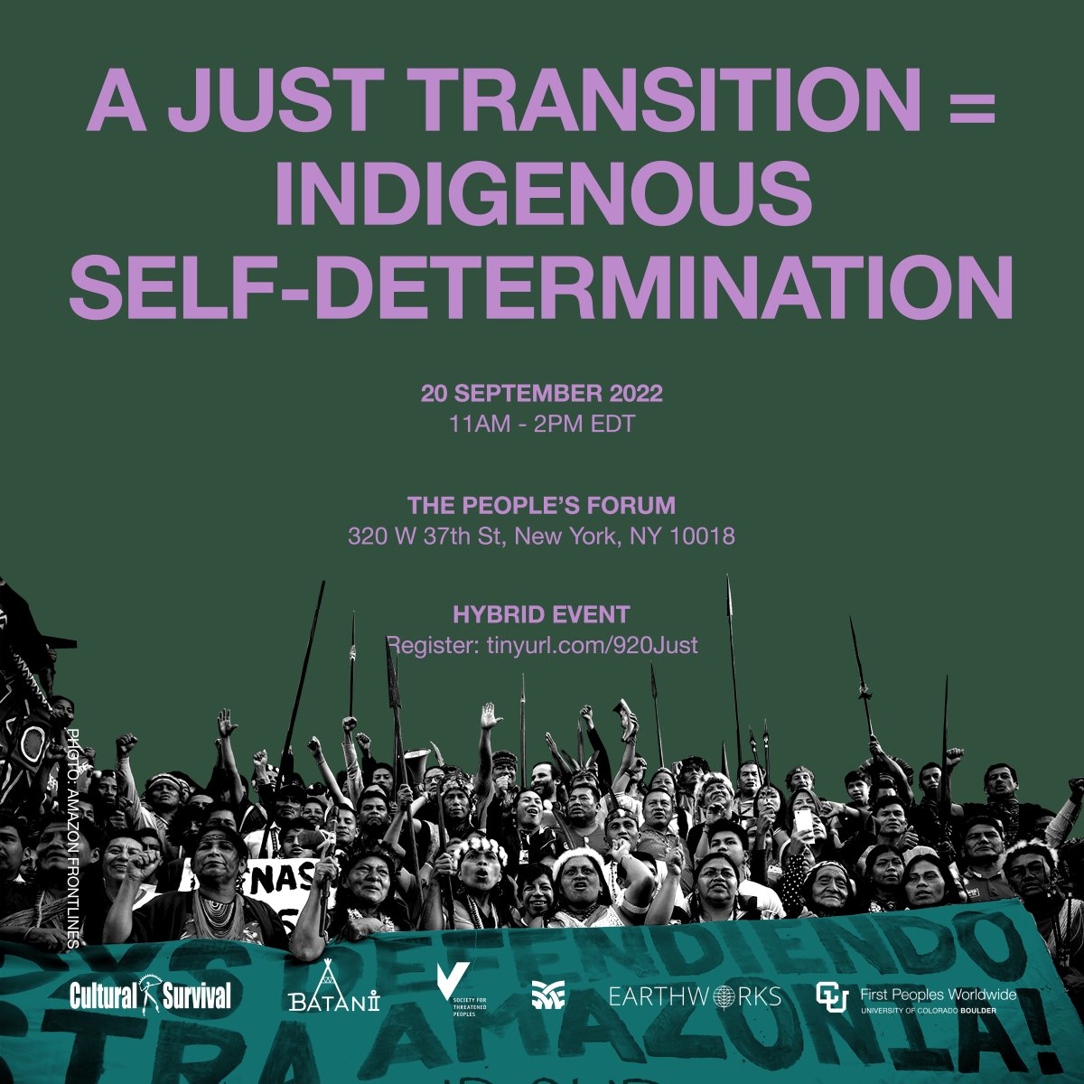 Join us on Tuesday! In-person or virtually, during #NYCClimateWeek!
Register: tinyurl.com/920Just
#JustTransition #IndigenousRights #Selfdetermination #ClimateJustice #climatechange