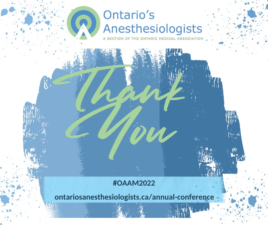 ON_Anesthesia's tweet photo. As we wrap up #OAAM2022, we wish to thank everyone who joined us at our Ontario #Anesthesia Meeting & Conference Weekend, as well as our amazing exhibitors, volunteers, staff & venue! We hope to see you again next year for #OAAM2023! @CASUpdate @OntariosDoctors #anesthesiologist https://t.co/gFF0MeKwRp