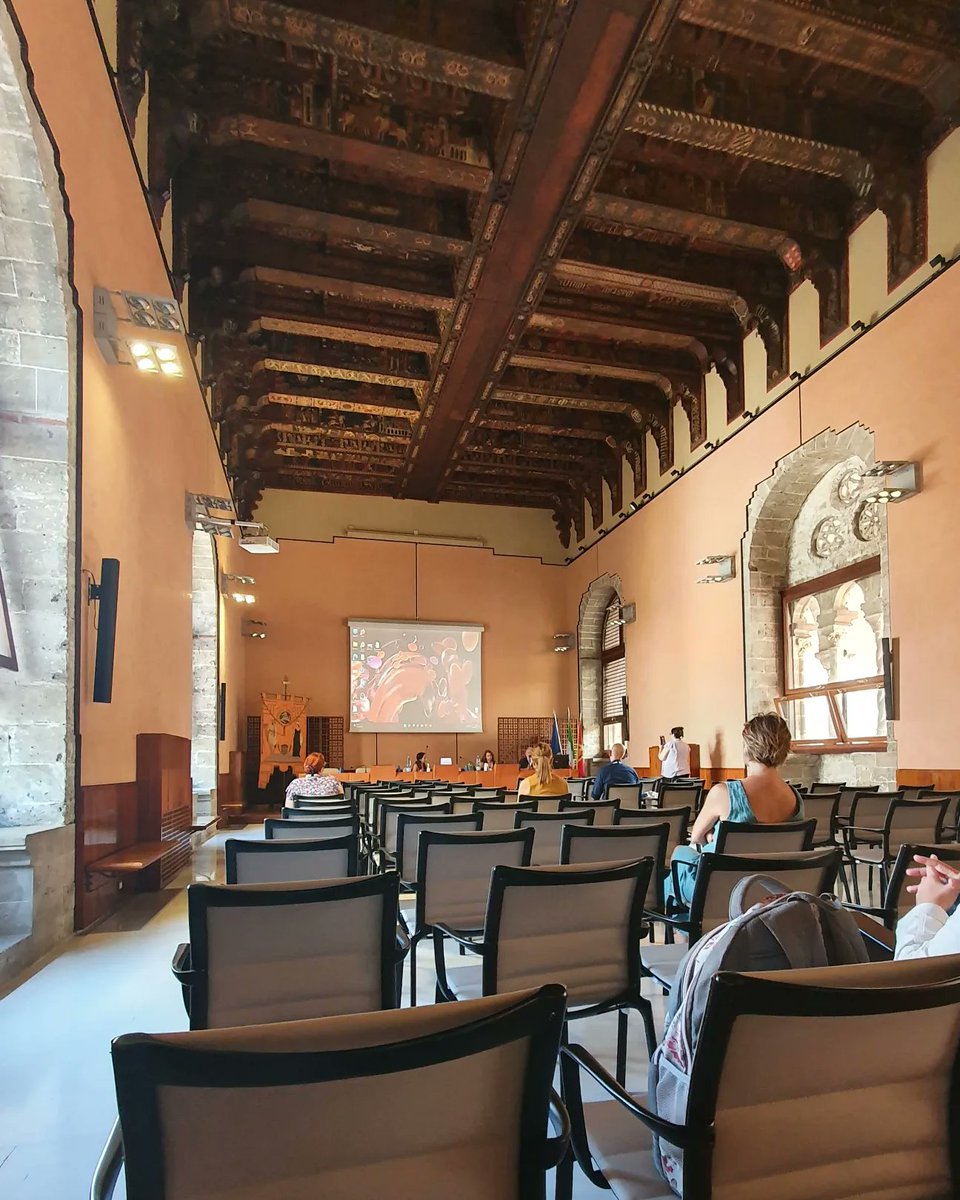 drhollyhd's tweet photo. What a privilege to present my conference paper in this beautiful room in Steri Palace! #Palermo https://t.co/9KzZ4qyXsz