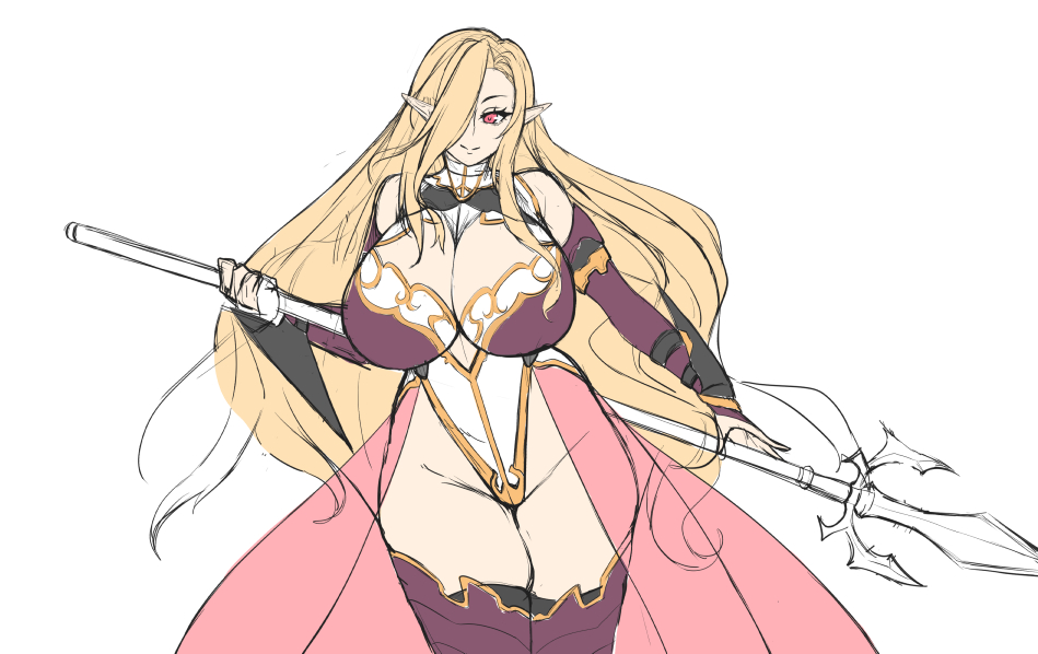 仕事中に思いついたエルフキャラをざっくり描いた
拙者、髪で肩目隠してるキャラ好き侍 