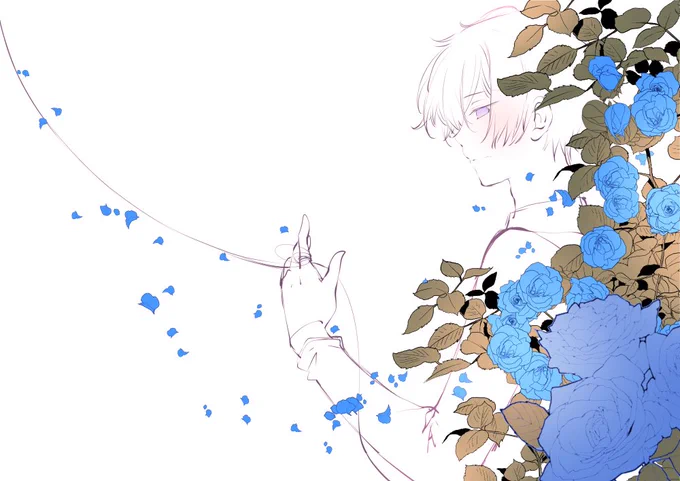 レン様構図ラフ(*˘︶˘*).。.:* 