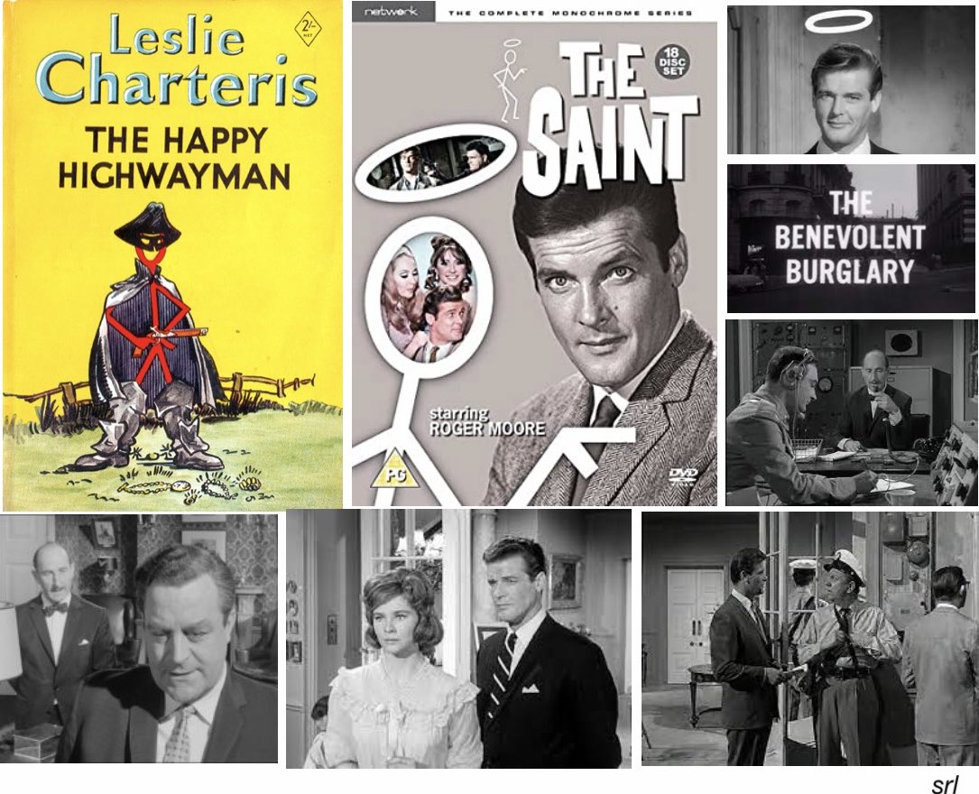 SaveRedlandLibr's tweet photo. 6pm TODAY on @TalkingPicsTV
From 1963, s2 Ep 15 of #TheSaint “The Benevolent Burglary” directed by #JeremySummers & written by #LarryForrester
Based on a #LeslieCharteris 1939 shortstory📖 from 📖”The Happy Highwayman”
🌟#RogerMoore #JohnBarrie #GaryCockrell #RachelGurney https://t.co/tSZaGjVuMv