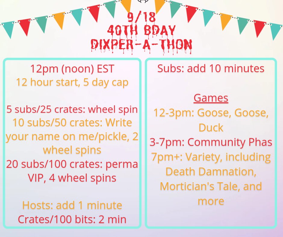 realbeckini's tweet image. The birthday party is live!!!

Come join me to celebrate my 40th! Twitch.tv/the_real_becki… 

P.S. every retweet will get a squat during the Dixperathon!

@We_Are_ThePack @TeamWildFireTTV