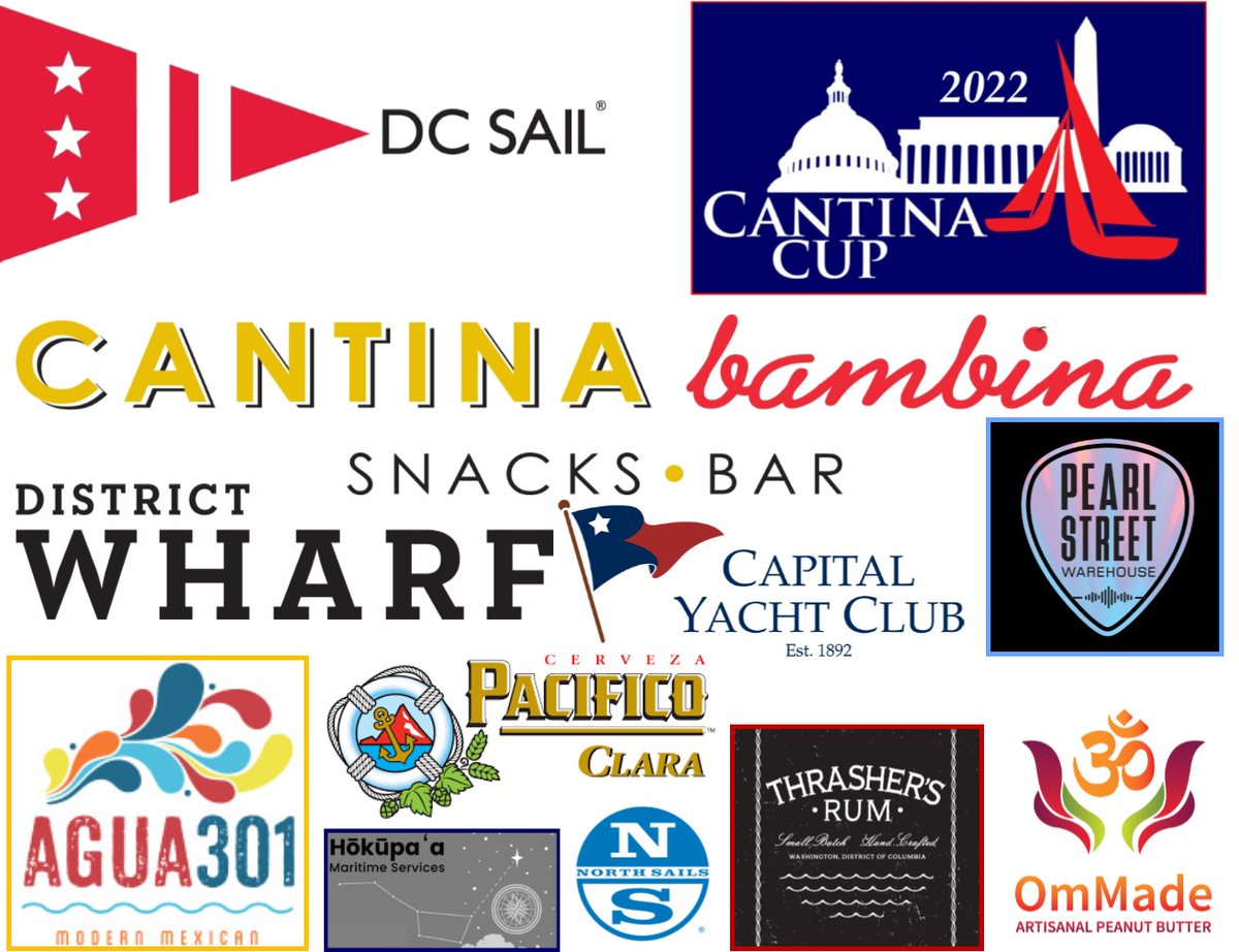 DC_Sail's tweet photo. With our most sincere gratitude, we enthusiastically thank all of our 2022 Cantina Cup regatta participants, partners, sponsors, members, staff, volunteers, donors, and guests for a wonderful day! Regatta results https://t.co/sKNTHo3jZi Photos to come! https://t.co/8MR4y1oJLS