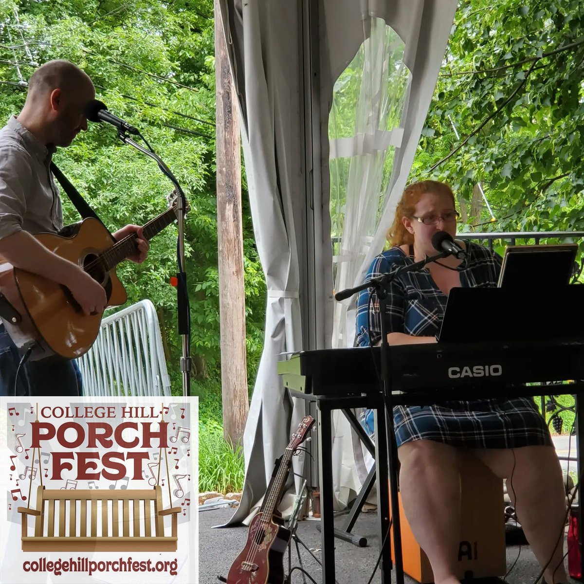 NotForColtrane's tweet image. TODAY! (Sunday) Come join in the *free* musical revelry over at College Hill Porchfest in #eastonpa. Not For Coltrane set at 2 p.m. in the 300 block of Pierce St. at 2, then DuckDuckBeth at 4, same location. Plus, second line parade at 5 with the Big Easy Easton Brass!