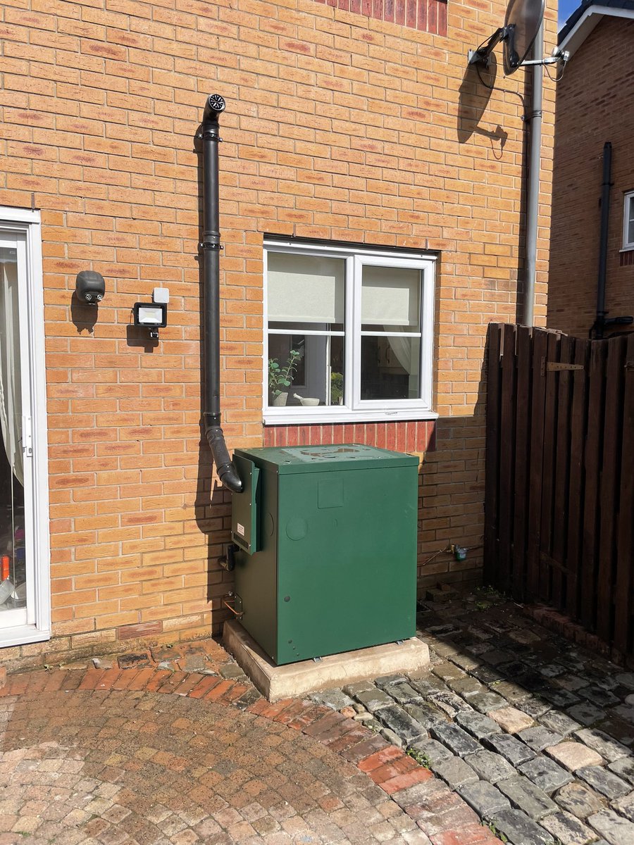 New Worcester external oil combination boiler installation this week #Flintshire #Wrexham #Denbishire #Shropshire
