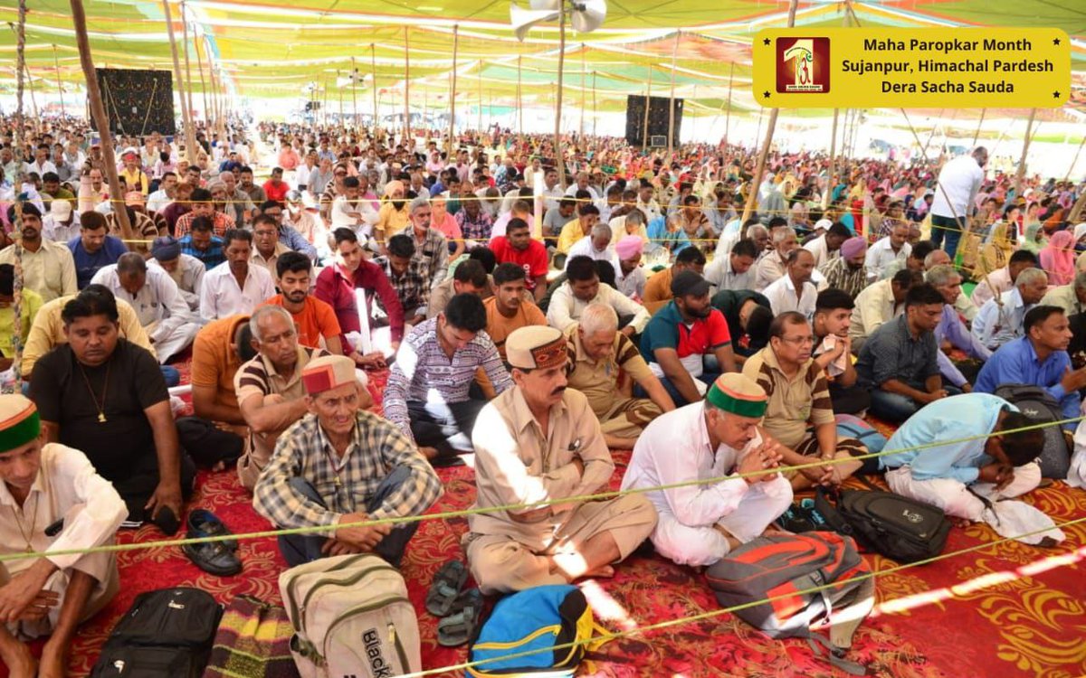 AbhayKGoyal2's tweet photo. Every Sunday #SpiritualGathering s are organised by the volunteers of @derasachasauda to talk about the pious sermons of Saint Gurmeet Ram Rahim Ji . After attending those #SpiritualSession we feel like our #SundaySpentWell . Do come and join 🙏🏻 https://t.co/hXupfUYmqH