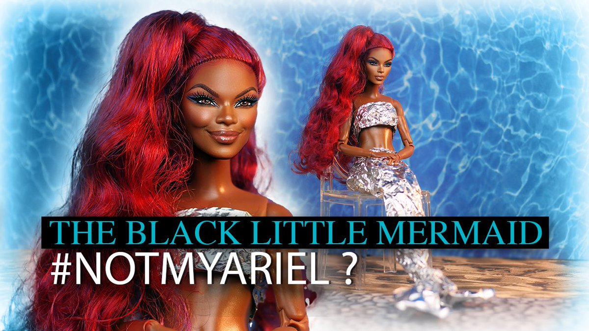 raneanimates's tweet photo. NEW VIDEO! Could this be how racist people see the black #littlemermaid ? 🤔

https://t.co/H6pyLUektX

#stopmotion #barbie #stopmo #stopmotionanimation #notmyariel #TheLittleMermaid #TheLittleMermaid2023 #HalleBailey #dollstopmotion #comedy #parody https://t.co/e8Clu5VceI