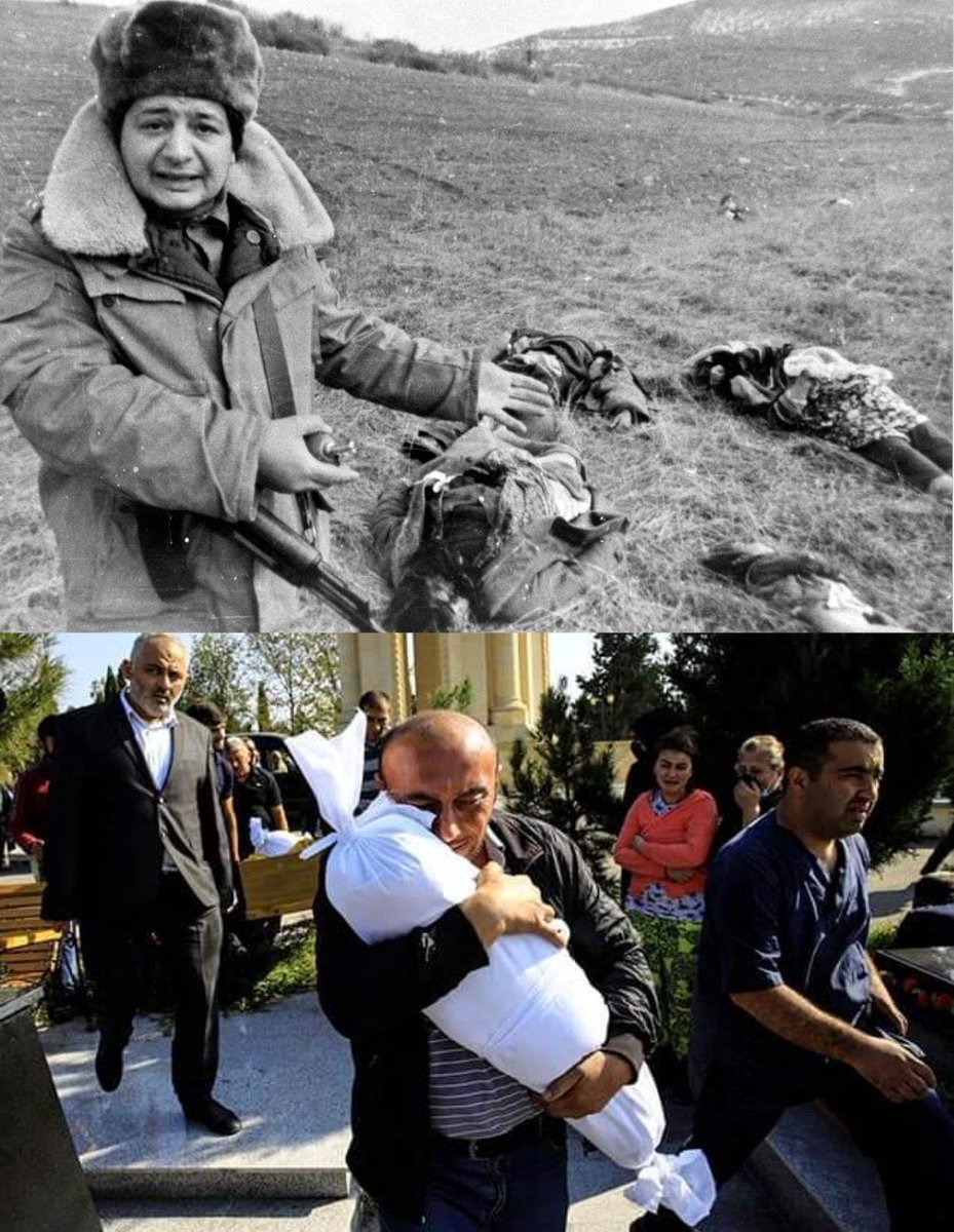 This is Armenian TERRORİSM!! 
This is the Armenian terror for against Azerbaijan! 1th picture Khojali 1992, 2th picture Barda 2020! #NoPelosi #DontBelieveArmenia #StopArmenianAggression 
#KarabakhisAzerbaijan