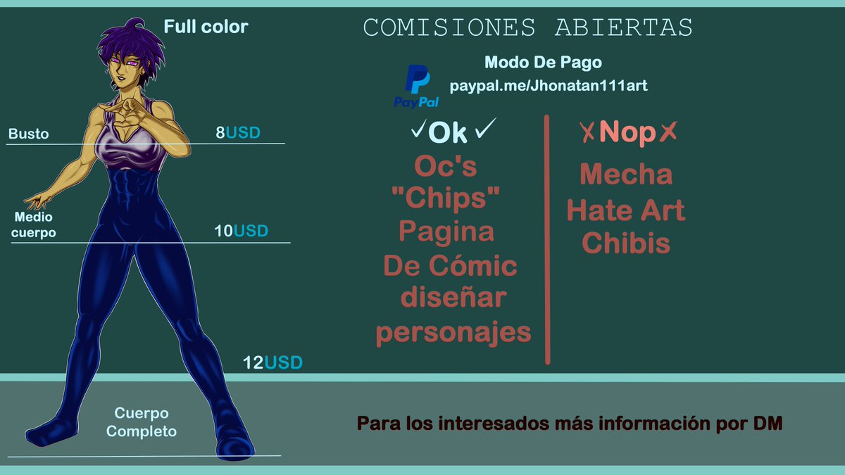 jhonatan1111112's tweet photo. Comisiones!! solo como primer intento, ya mirare como las publicito mejor: https://t.co/XFCTt7T9zt
#ComisionesAbiertas #dibujo #digitaldrawing #digitalart #ocs https://t.co/32EjTCYVRE