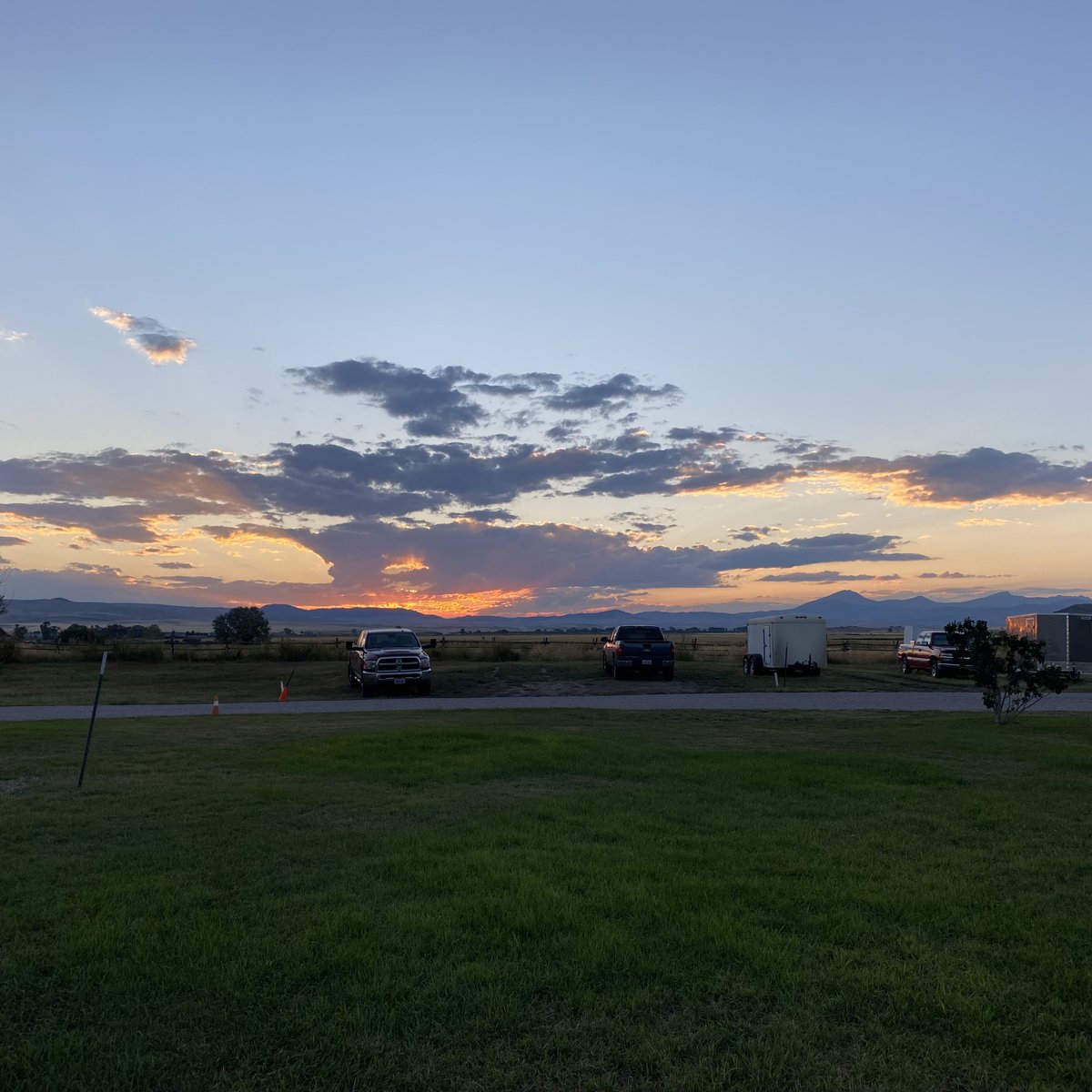 Sunset at the park. #peaceful #sunsets #montanamoment #montana #southwestmontana