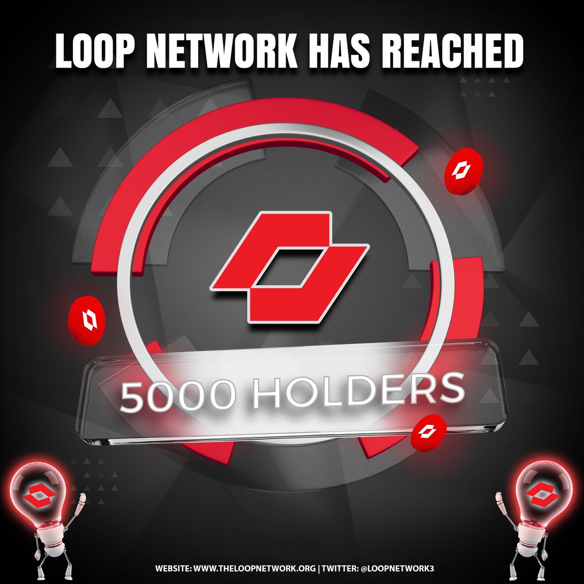 LoopNetwork3's tweet photo. Congratulation. We just reached 5000 holders #loopnetwork https://t.co/3fEJa0quSm