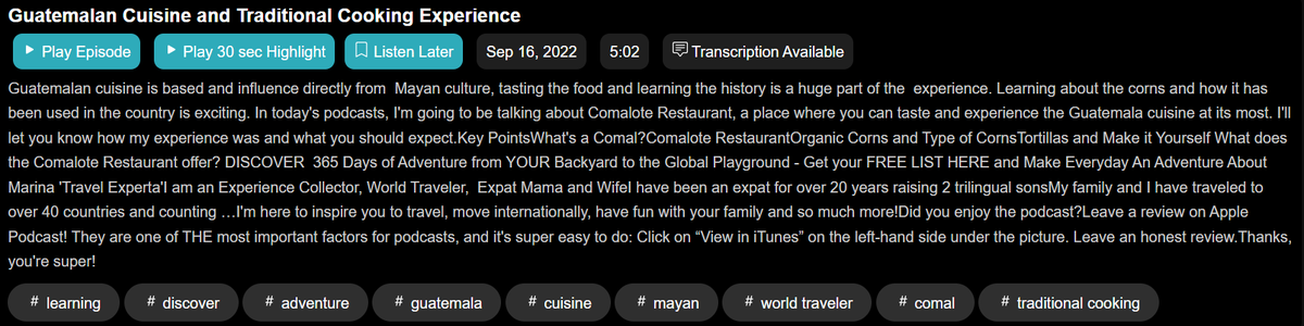 ivypodcasts's tweet photo. We're happy to announce that https://t.co/FPNT2G3GgG now supports transcripts, soundbites, and location from the @PodcastindexOrg namespace! Over 200k episodes with transcripts and soundbites so far! On each episode you can search within the transcripts and jump to that spot too! https://t.co/bIfbeCqNpI