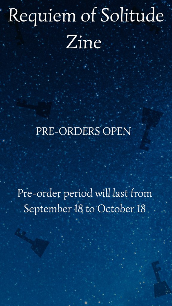 PRE-ORDERS OPEN 

We are glad to announce that our shop is now officially open! Thank you for the patience! 

The stretch goals applies to all bundles 😊
Pre-order period will last from September 18 to October 18.

Pre-order now at  roskhzine.bigcartel.com
Stay tuned for more!