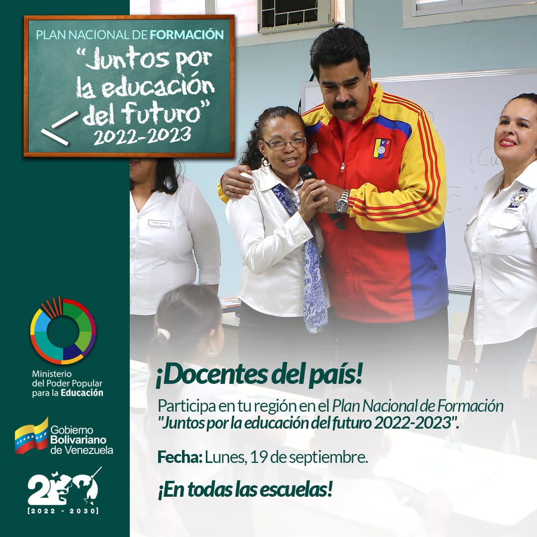 FormacionZeg's tweet photo. Desde el estado Guárico propiciando la formación docente continua y permanente con fines robinsonianos y bolivarianos para una sociedad de republicanos. Vamos juntos por la educación del futuro. https://t.co/5QARc7mdl8