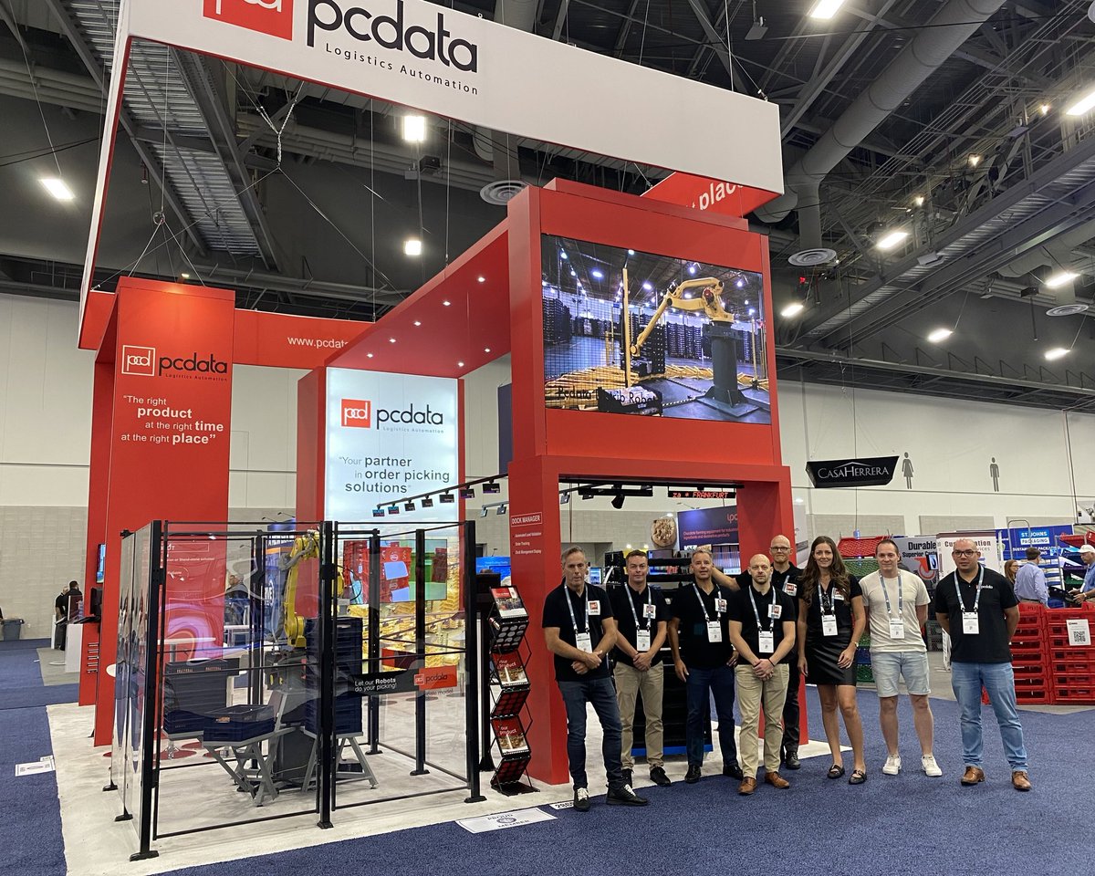Presenting the Pcdata IBIE2022 crew. Distrib PTL, Dock Manager &amp; Pick By Robot - Industrial or Artisan, we got you covered. Booth 2865 <a href="/BakingExpo/">IBIE 2025</a> #IBIE2022 See You Soon.