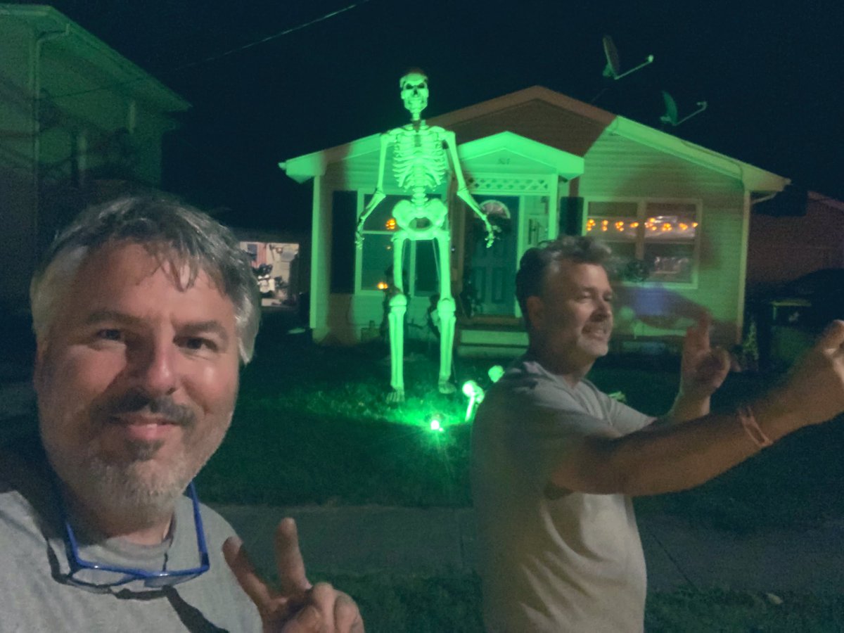 Last night, 11:30pm “stop, lets get a selfie with the skeleton”  I stopped the hauler in the middle of the road &amp; we got out

Might seem stupid at the time, might seem normal, could also be the last time we ever see each other. Life is alot better when u enjoy the people around u