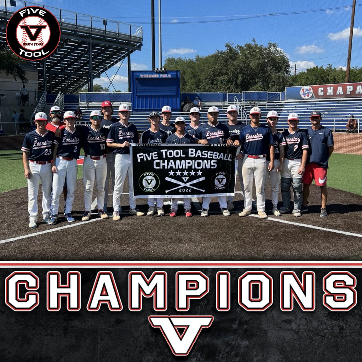 🏆CHAMPIONS🏆 

Congrats to <a href="/LonestarBSBclub/">LonestarBaseballClub</a> 2023 Winkler/Wicks on winning the <a href="/FiveTool/">Five Tool Baseball</a> South Texas Fall Opener 18U Championship!

#WatchEm