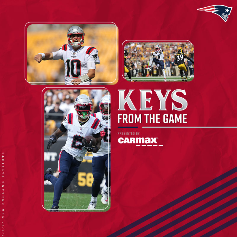 Patriots's tweet photo. Agholor stands out in the first win of the regular season.

@MikeDussault19’s keys from the game: https://t.co/ncd6tagEmj
