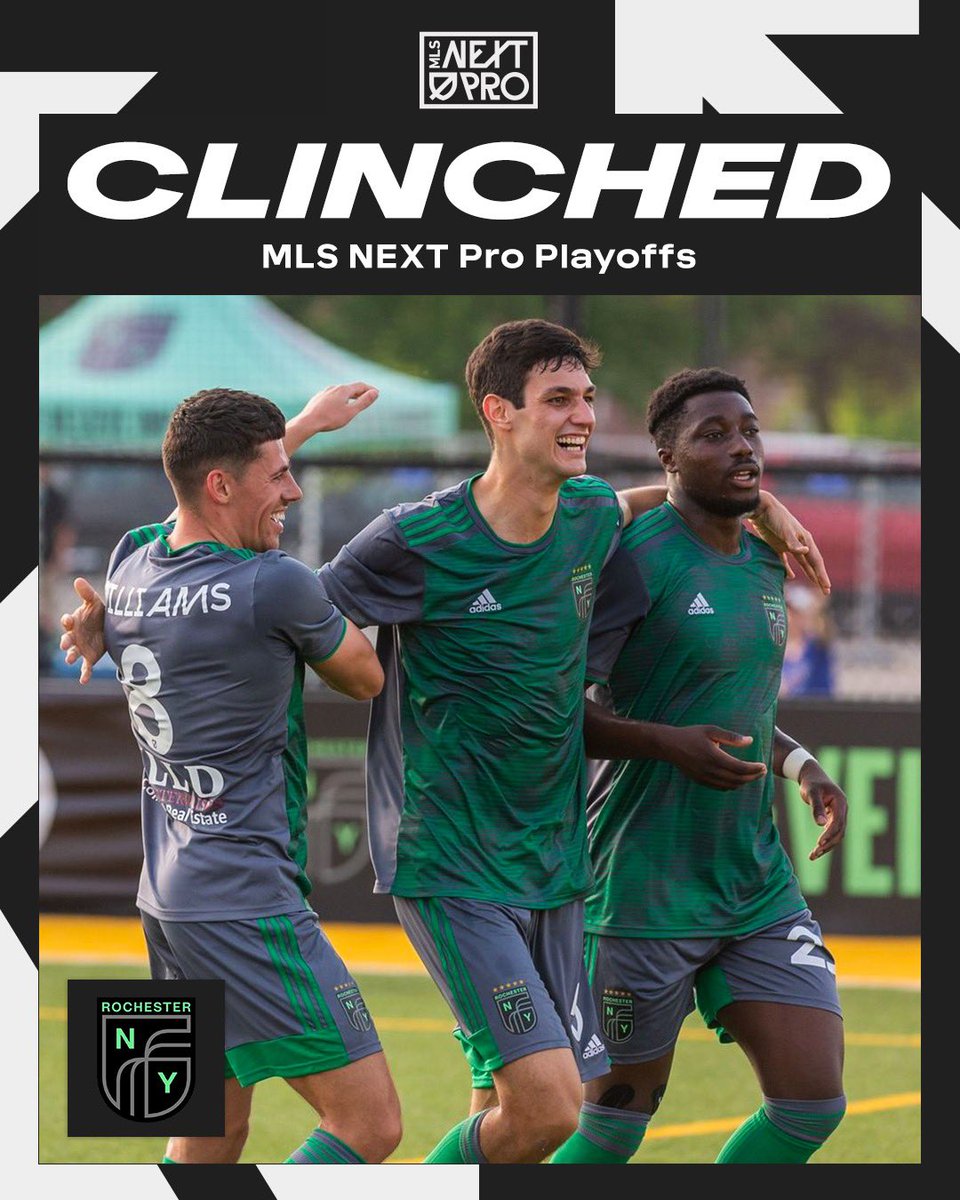 THEY’RE IN!

<a href="/rnyfcofficial/">Rochester New York FC</a> have secured their spot in the MLS NEXT Pro Playoffs!