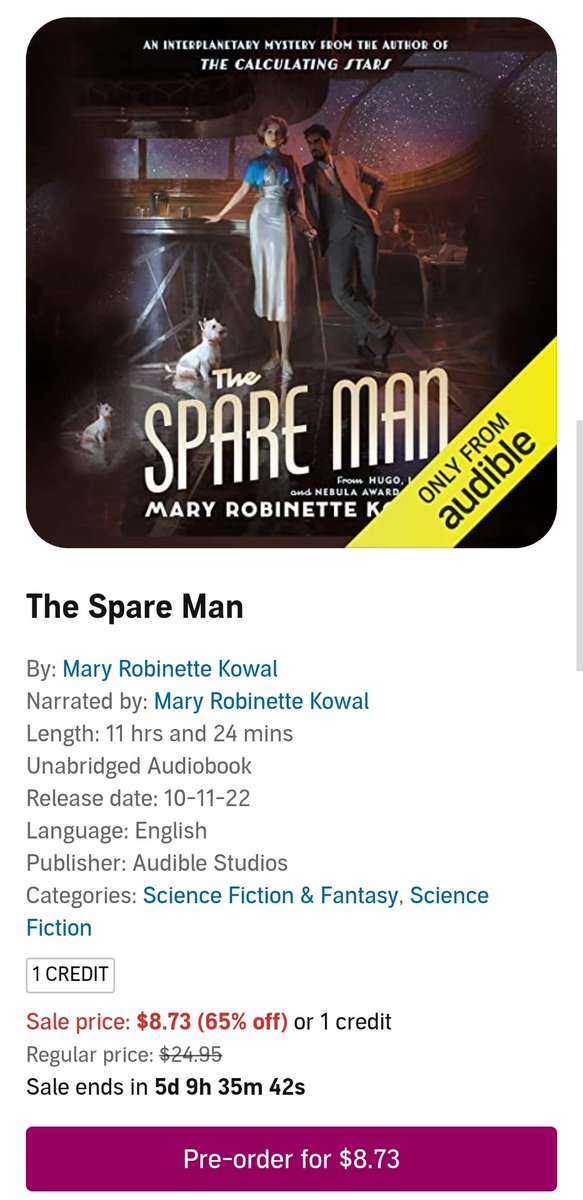 UliDiG's tweet photo. If you're an Audible subscriber, it's on sale! This is extremely rare for a preorder!
https://t.co/tYOCcwmAln https://t.co/P3TWfQj0v1
