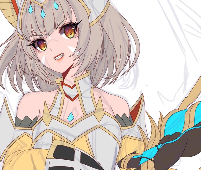 I revised this nia drawing so many times, so unsatisfied with itim crying 