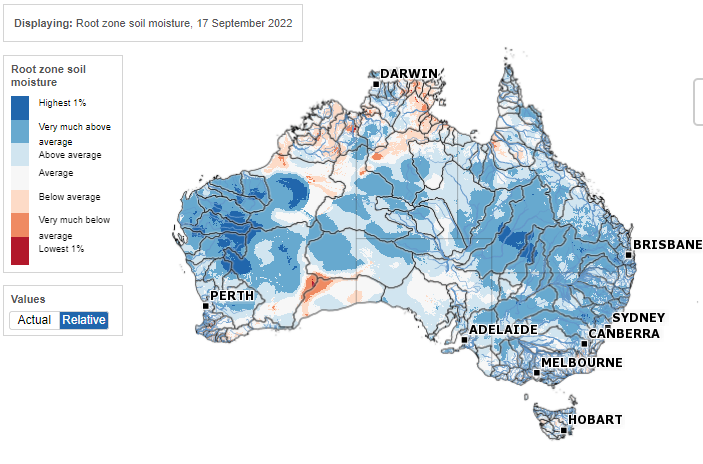 CottonInfoAust's tweet photo. CottonInfo Moisture Manager - third consecutive La Niña now officially here. Plus, current conditions, seasonal model survey for Oct-Nov-Dec and much more. #agchatoz - https://t.co/XTCPY91U9M https://t.co/MhSy7huatk