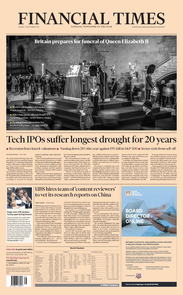 Financial Times on Twitter: "Just published: front page of the