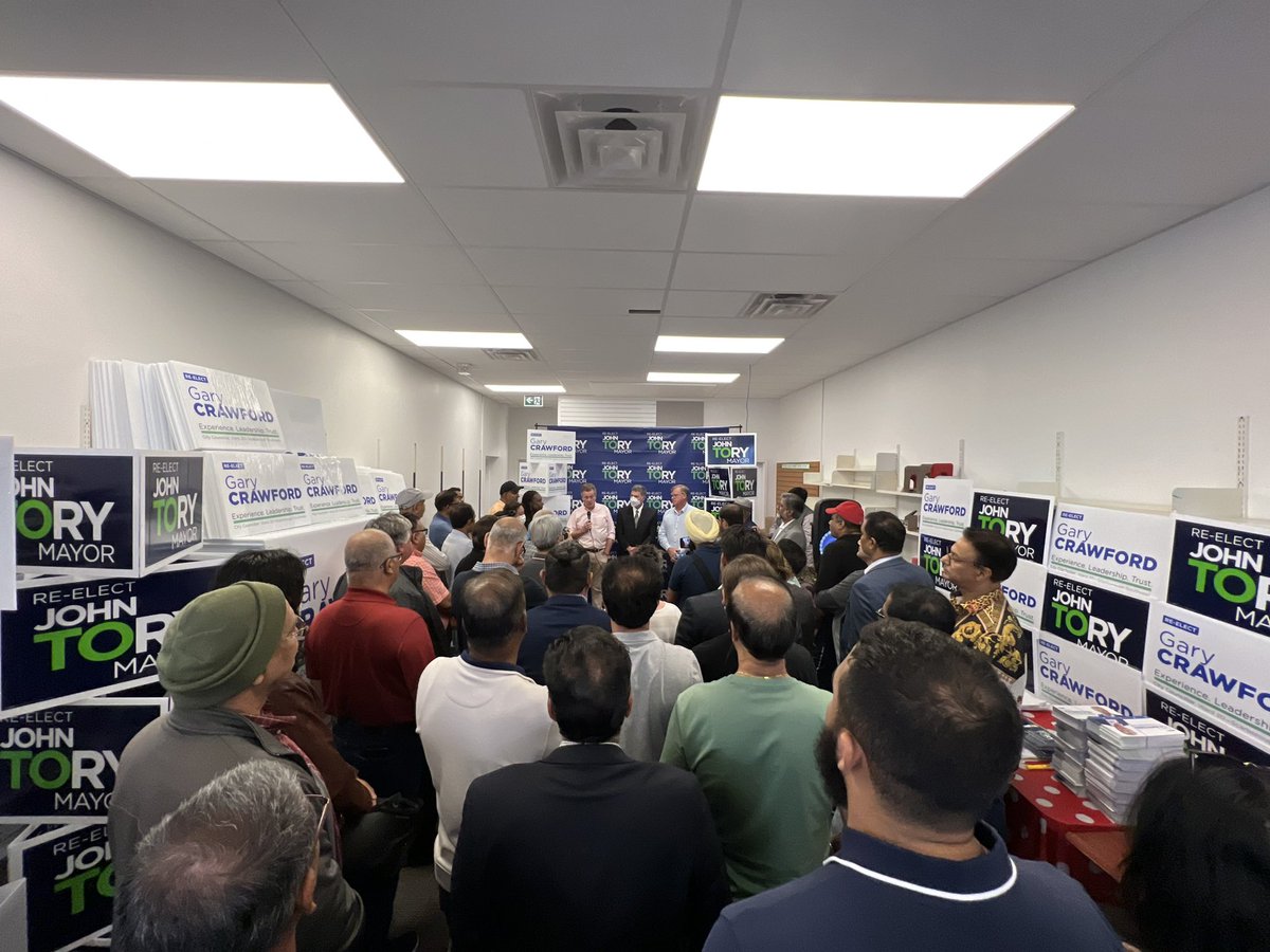 JohnTory's tweet photo. Today, I was proud to open a joint Campaign Office in Scarborough alongside @cllrcrawford.
I’m campaigning to continue our progress getting transit built in Scarborough and across our city.
#WorkingForYou https://t.co/qjJ4mBjn8e