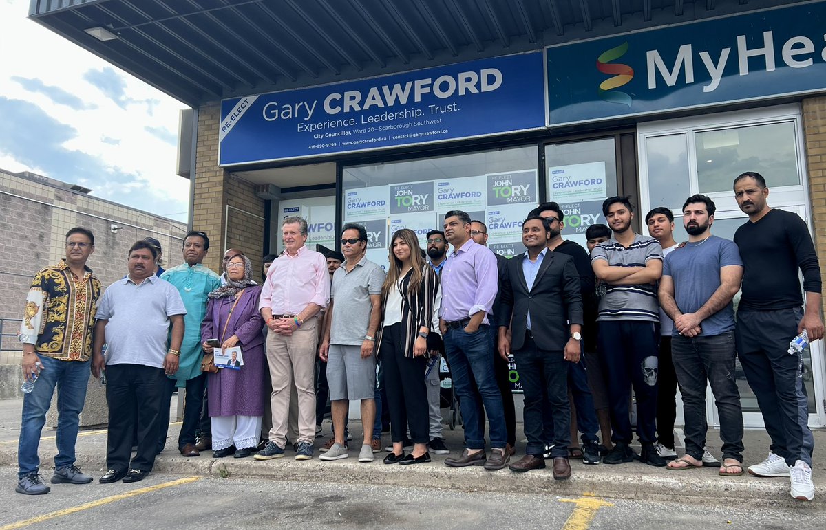 JohnTory's tweet photo. Today, I was proud to open a joint Campaign Office in Scarborough alongside @cllrcrawford.
I’m campaigning to continue our progress getting transit built in Scarborough and across our city.
#WorkingForYou https://t.co/qjJ4mBjn8e