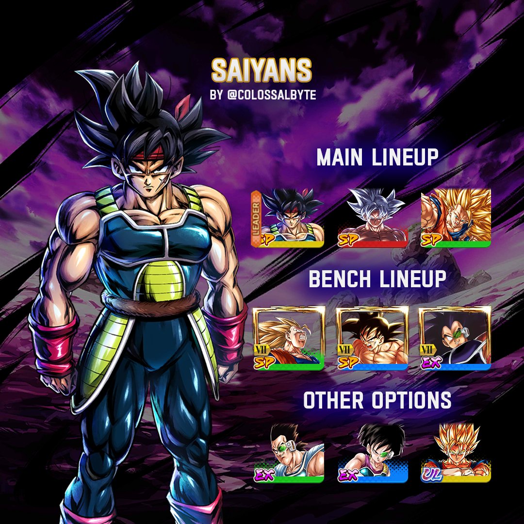 CollosalbyteG's tweet photo. LF YEL Bardock (with Unique Equipment)'s team guide is here!
#dragonballlegends #dokkanbattle #dokkanbattlez #dragonballz #dragonballsuper #dokkantips #goku #vegeta #dragonball https://t.co/DpUHf6Ma5V
