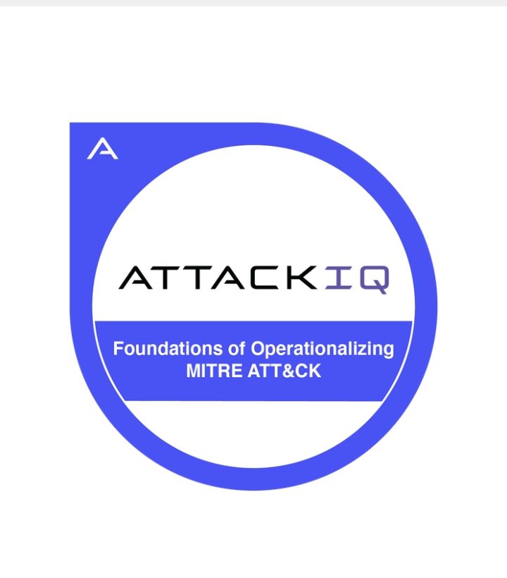 emmanuel_uvere's tweet photo. I got my @AttackIQ badge , thank you for the MITRE ATT&CK lessons and quiz.
I'm really greatful to @VTFoundation for giving me this opportunity
#cybersecurity #mitre #virtuallytestingfoundation #attackiq #beginnerinternship https://t.co/rYG7sBpxMi