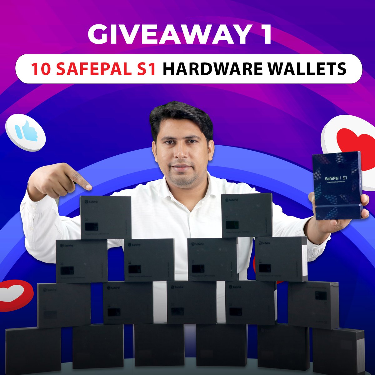 globalrashid007's tweet image. A Special Giveaway only for Global Rashid Community.

Video Link: youtu.be/y-JOhUSH7uQ

#Giveaway Participation Link: gleam.io/competitions/v…

Read all the instructions carefully and complete all the steps to win 1/10 Hardware Wallet.

@iSafePal #Community #Crypto #Giveaways