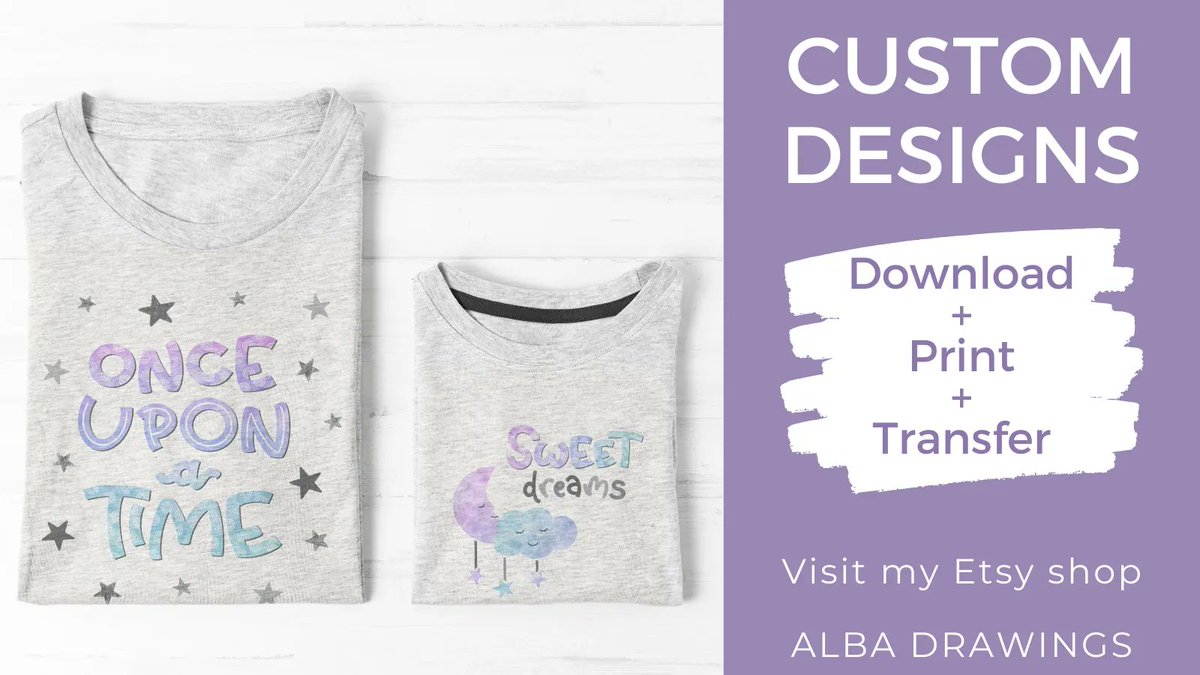 ¡Hazlo tú mismo! Encarga tu diseño personalizado, imprímelo en papel transfer y ¡plánchalo!

Podrás hacerlo todas las veces que quieras ( #camisetas, #totebags, #cuadros, ...)

✨ ¡Infinitas posibilidades! ✨

👉 etsy.me/3kyLhwl

#etsyshop #regalo #original