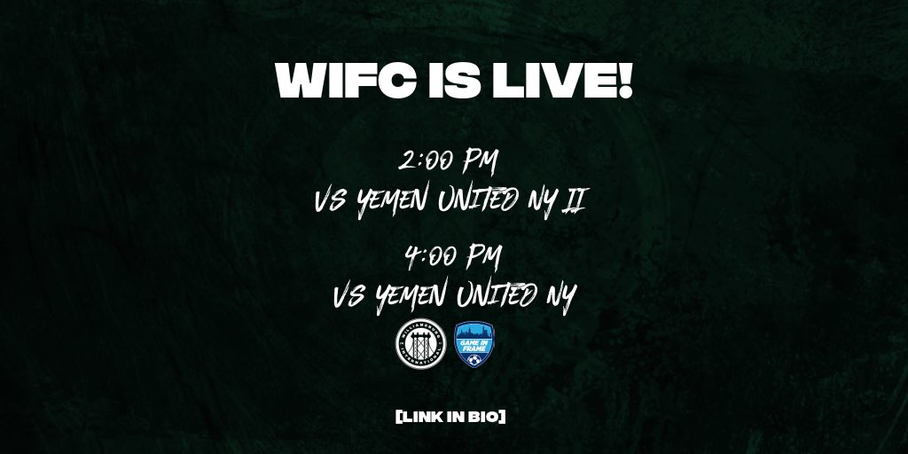 We’re live on Game in Frame! Kicking off at 2pm ET.

Tune in at: player.gameinframe.com/q/williamsburg…