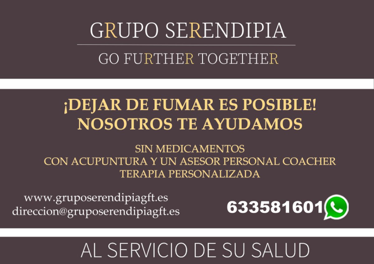 GSERENDIPIAGFT's tweet photo. Ahora es el momento! Una #vida más #saludable es posible. Te ayudamos a #dejardefumar. Estamos en #Móstoles. Anímate y da el paso!
DIRECCION@GRUPOSERENDIPIAGFT.ES
https://t.co/zU0rWIX83g https://t.co/GcDC8xJSl1