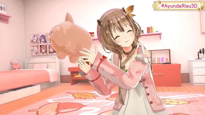 出たムーナちゃんの貯金箱勝手に開封事件www貯金箱映った瞬間に察したし、そのあとの突入の流れ完璧で大爆笑だったwww#AyundaRisu3D 