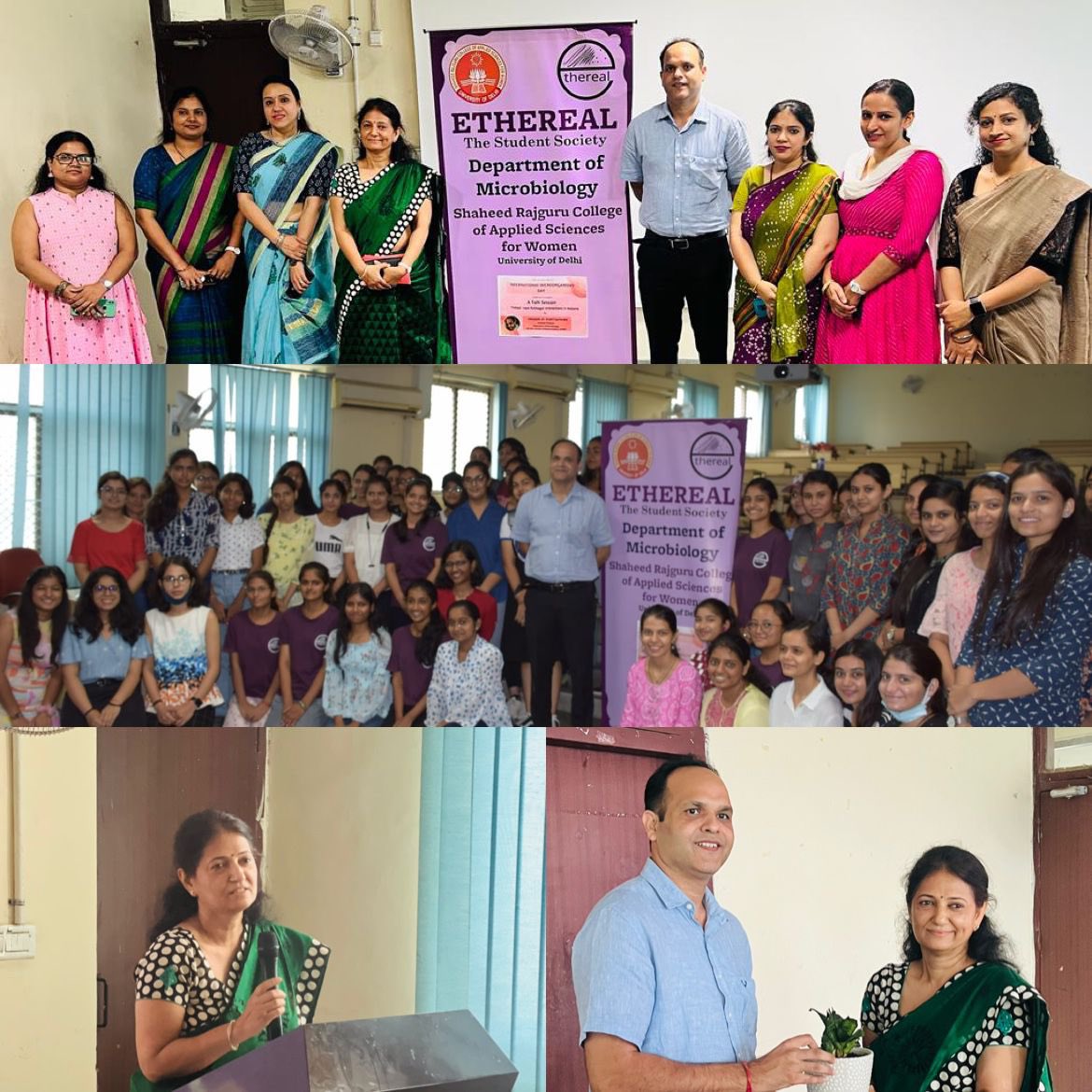 Etherealsrcasw's tweet photo. A talk session by Dr. Sumit Rathore on Host pathogen Interaction in malaria and an #intercollege debate competition was held to celebrate #InternationalMicroorganismsDay by #DepartmentofMicrobiology #SRCASW
@DrPayalmago
@IlaSrivastava17
@RavinderDhingan https://t.co/xykal4SIil