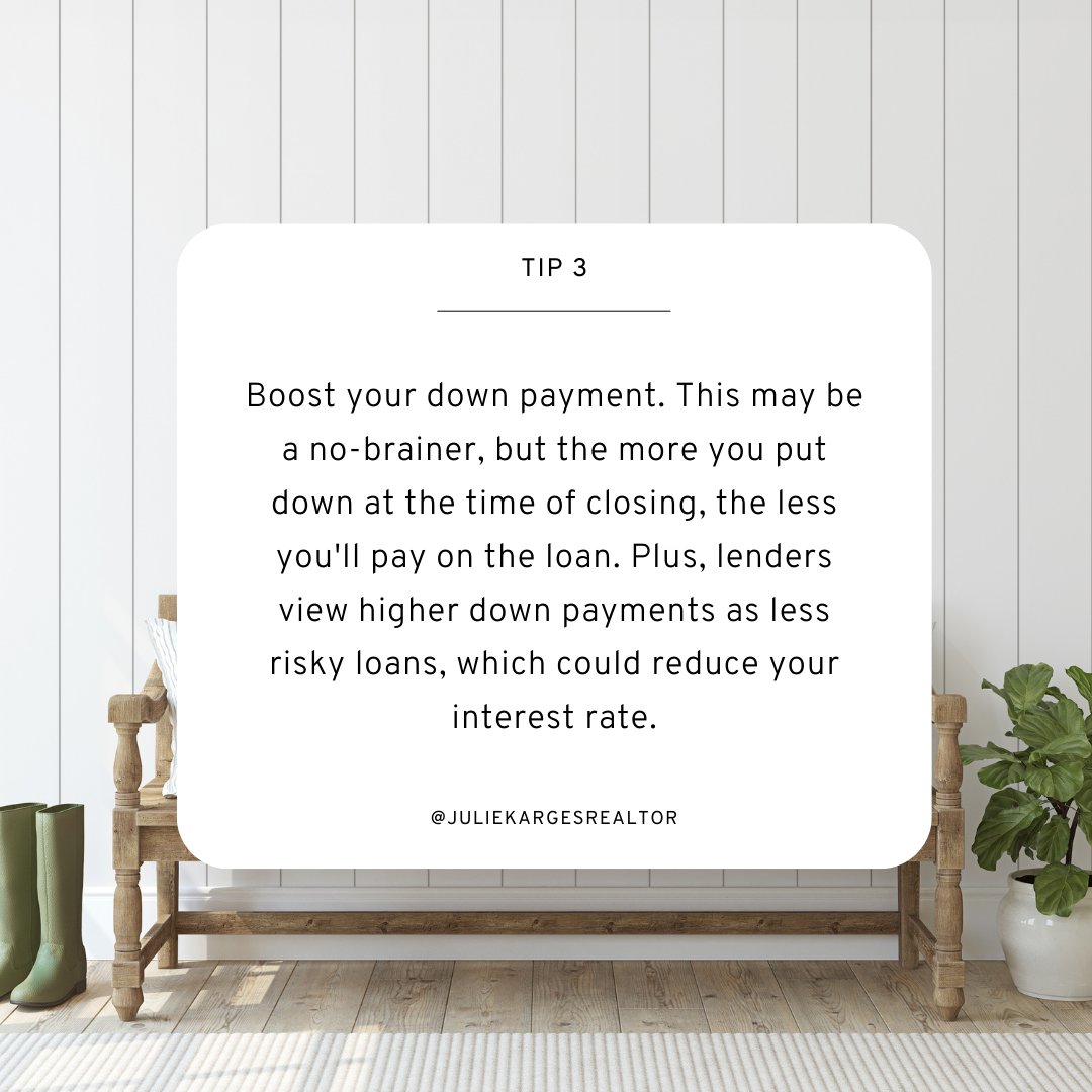 Here are a few tips for my buyers! ❤️ If you would like to be connected with a mortgage broker/lender, please reach out to me. I'd love to connect you with a few excellent ones I work with. 

#OrangeCountyRealEstate #OrangeCountyRealtor #OrangeCountyCARealEstate
