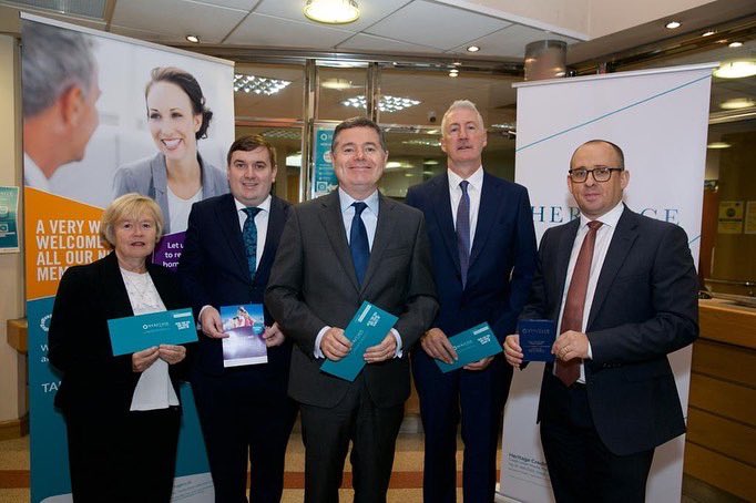 Heritage Credit Union were delighted to welcome Minister for Finance <a href="/Paschald/">Paschal Donohoe</a> and Chief Executive Officer of the Irish League of Credit Unions David Malone <a href="/creditunionie/">Credit Union</a> to their new Phibsboro Office to mark the recent merger with Phibsboro &amp; District Credit Union &amp; Aughrim St.