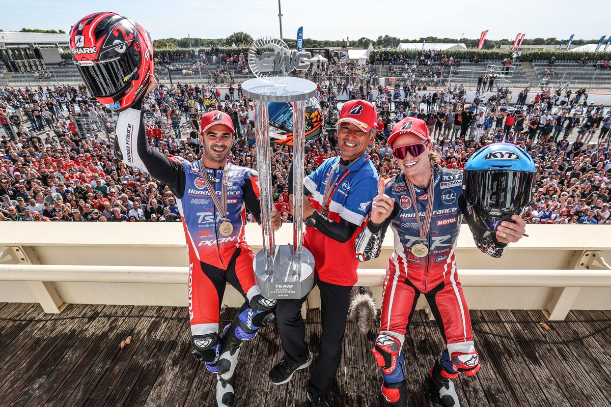 FIM_EWC's tweet photo. 📸 The official pictures of our 4 winning teams of the day. 

#FIMEWC #BolDor l @boldor_moto https://t.co/QiEL2wq7Hr