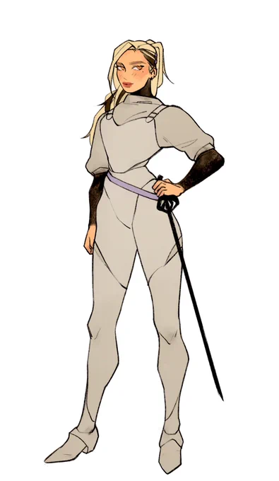 Thinking about my oc Nova as cavalier in a the locked tomb AU 