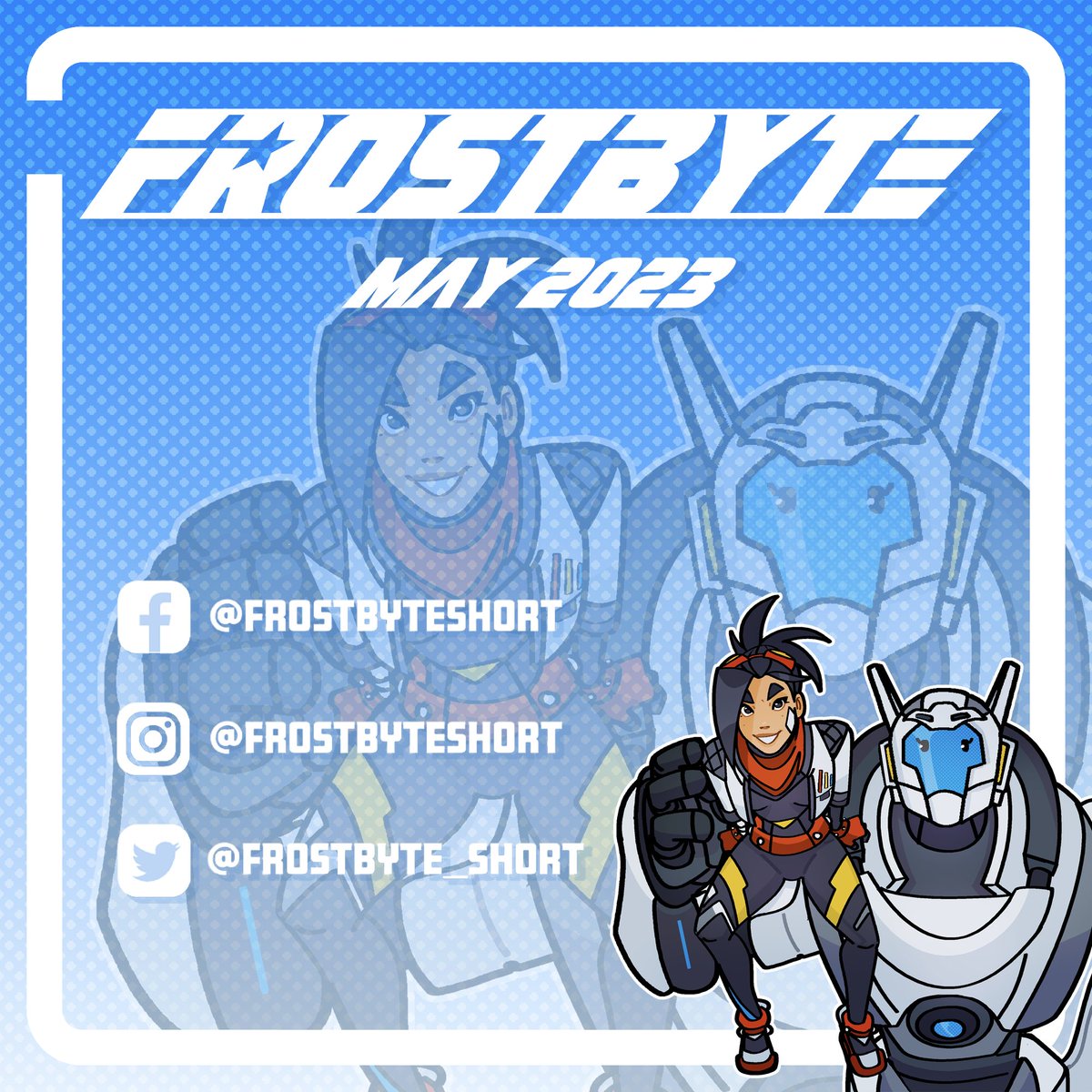 frostbyte_short's tweet photo. Meet our second main character, Big Blue (B-B)! 🤖 #frostbyteshort https://t.co/CyH7DdUuCj