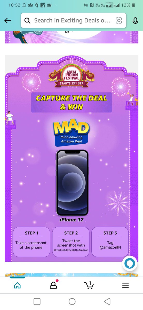 polojusrinaiah's tweet photo. #EpicMobilesDealOnAmazon 
#AmazonIndia 
#103 times #MAD #GREATDEAL #GreatIndianFestival https://t.co/9kHfYAMRNO