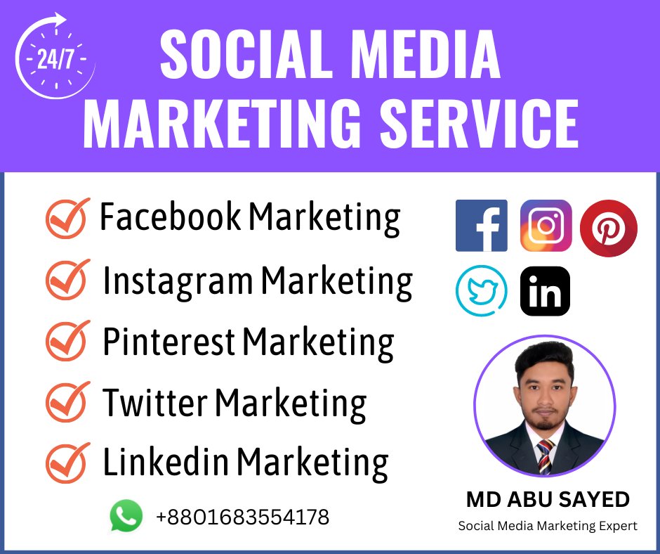 FusionDigitalM2's tweet image. My name is Abu Sayed. I am a social media marketing manager and content creator and have been working online for 4 years now. In my freelancing career, I&apos;ve completed over 200+ tasks. 

#socialmediamarketing #SocialMedia #digitalmarketingtips #socialmediamanagement