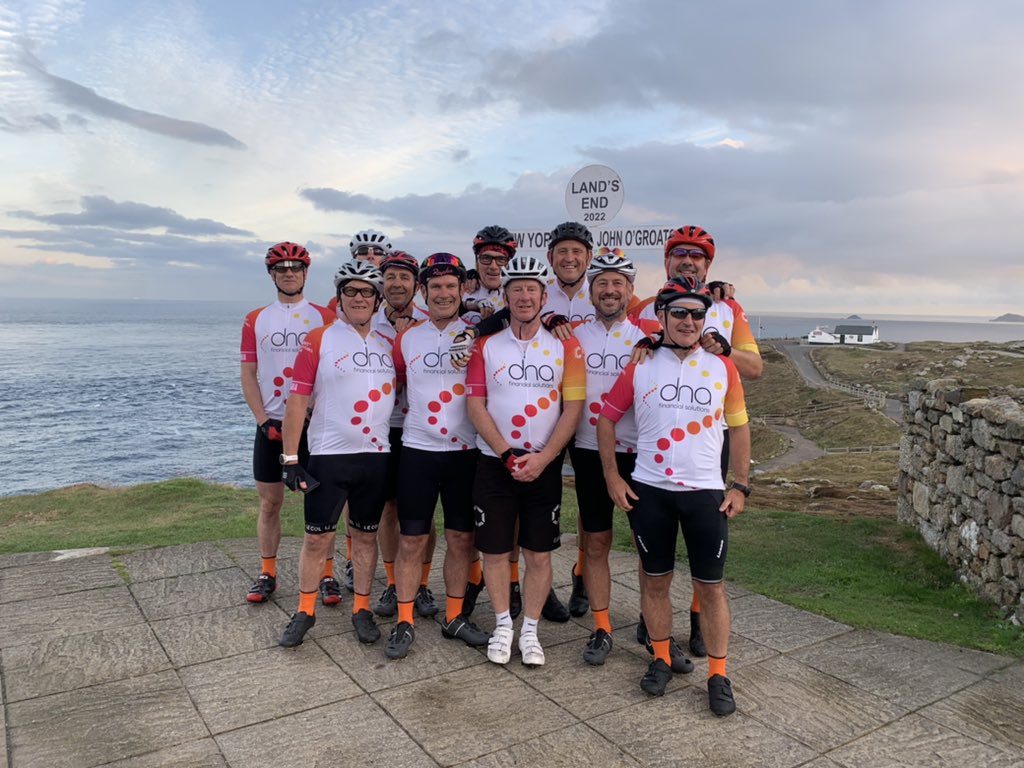ObccLejog's tweet photo. We’ve only bloody done it! https://t.co/GjHmS0AXFk
