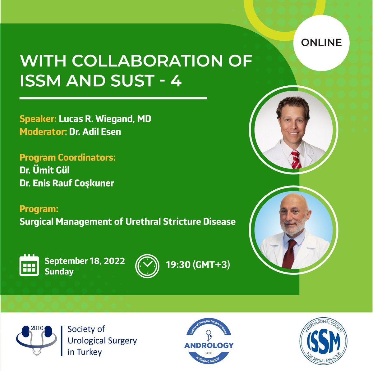 Thank you to @ISSM_INFO and Society of Urologic Surgery in Turkey - Andrology for the opportunity to discuss #urethralstricture surgical management. Good discussion!  @USFUrology