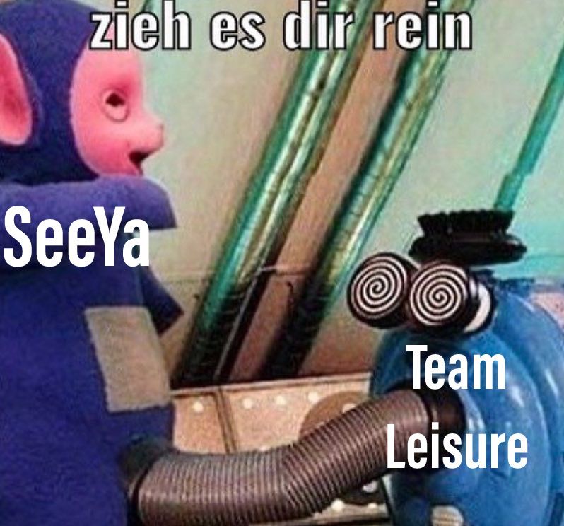 #Result #Meme

Unsere Jungs gewinnen 2:0 gegen @Team_LeiSuRe !

🗺️ Inferno 16:02
🗺️ Overpass 16:03

Hier noch ein Bild von den Matches, sorry @Team_LeiSuRe ... Euch noch GL! ❤️

<a href="/BauaCS/">baua</a> <a href="/astraC_CS/">-</a> <a href="/Yoshireax/">Kirito</a> <a href="/SimonHatTwitte/">Simon</a> <a href="/Archa1c2/">Archa1c 🇸🇬🇬🇧</a> 
INSANE BOYS!!!👑🔥

#SEEYA