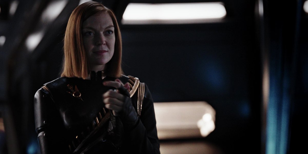 MorkAndXindi's tweet photo. Oh no #DailyDetmer has gone evil and is clapping evilly about something evil!
#detmer #StarTrek #StarTrekDiscovery https://t.co/I8ZckxqNgB