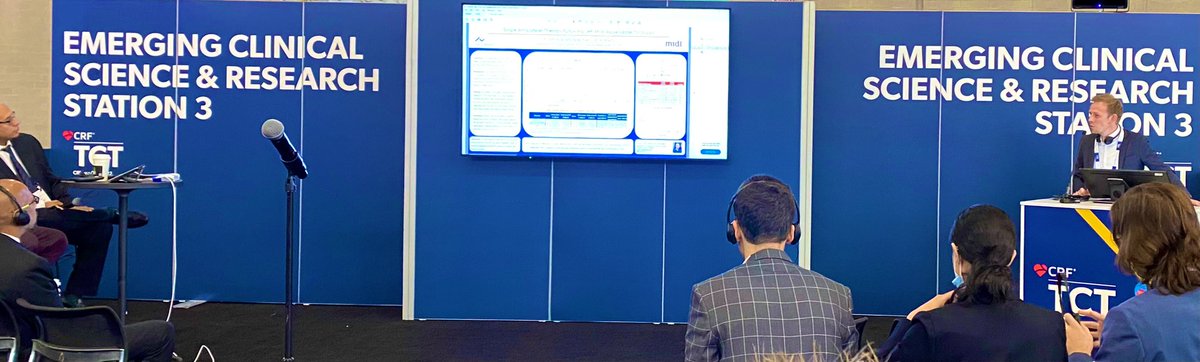 Proud and happy to open this mornings #LAAO poster session @ #TCT2022 with our study on post-procedural SAPT from the 🇩🇰 registries. Great discussion on post-procedural antithrombotics and #yesCCT @KasperKorsholm @Nielsen_Kudsk @DocAsger @AUHCardio